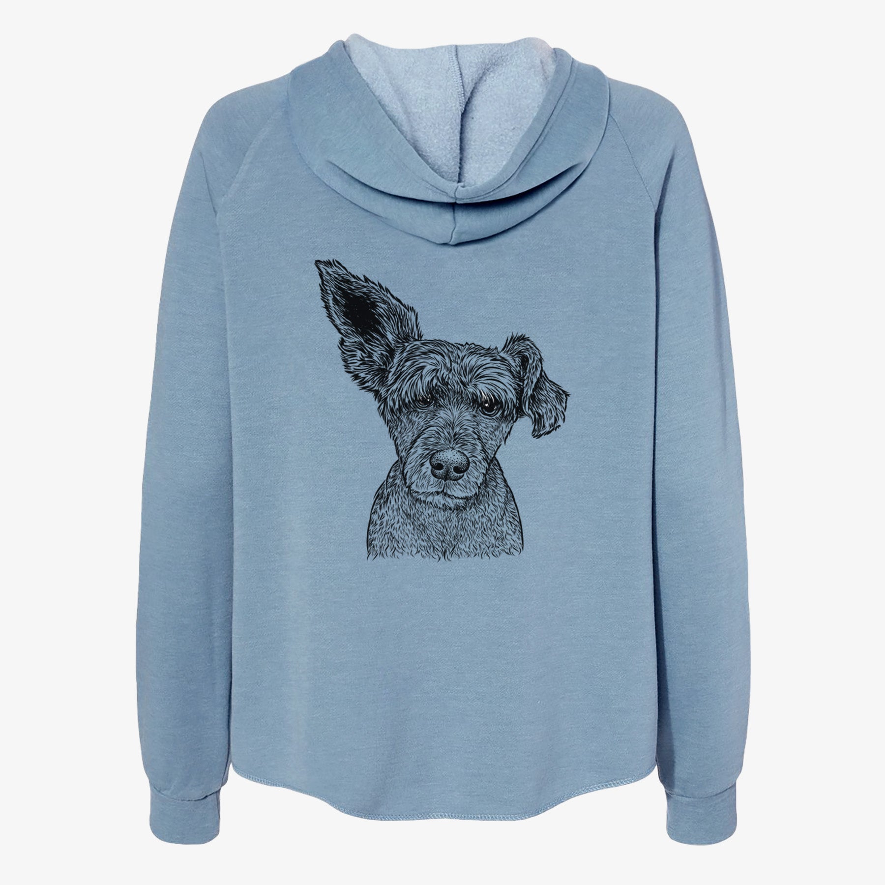 Boodles the Schnauzer Mix - Women's Cali Wave Zip-Up Sweatshirt