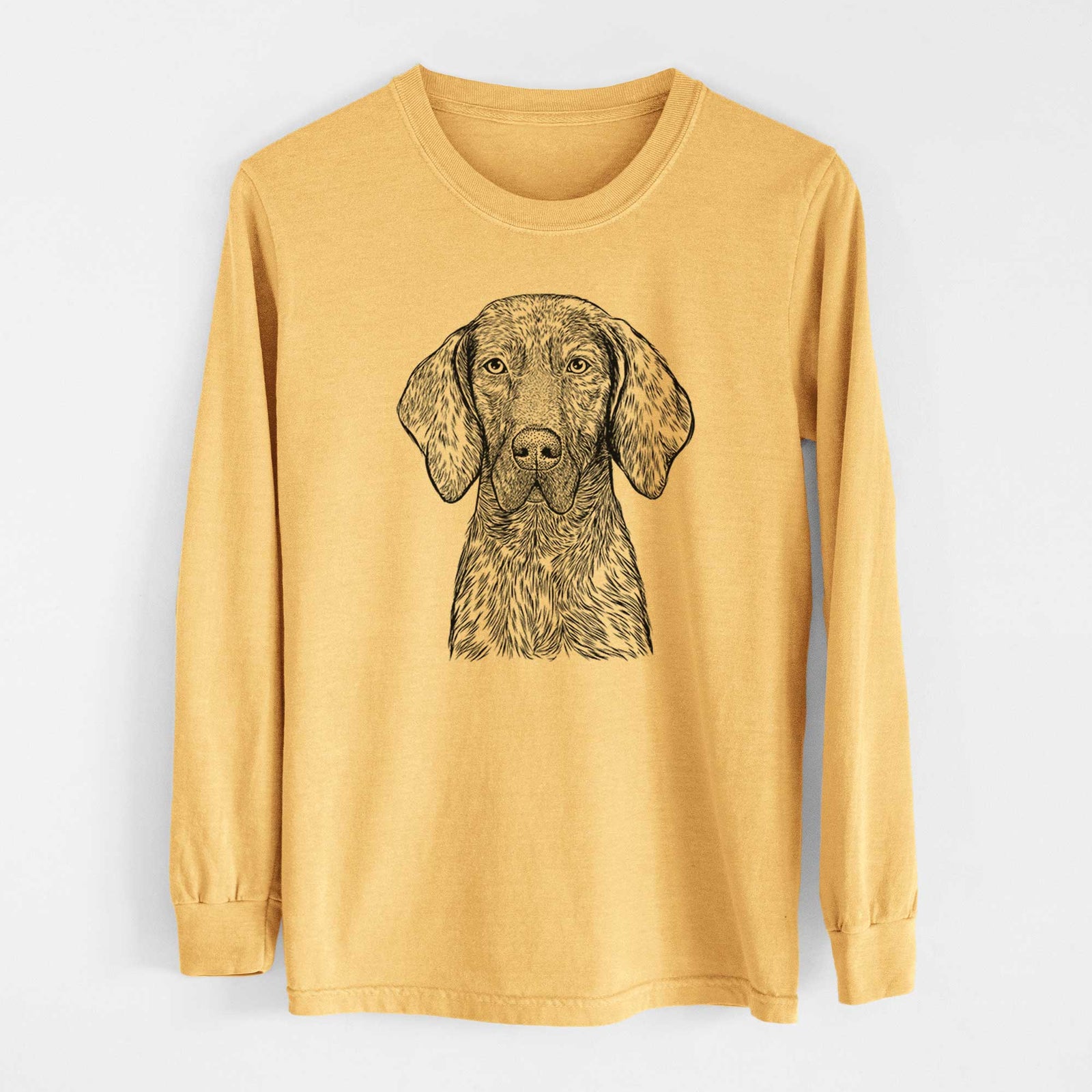 Bare Boone the Plott Hound - Heavyweight 100% Cotton Long Sleeve