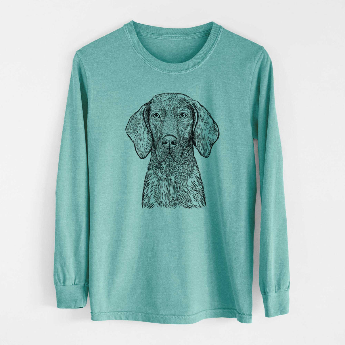 Bare Boone the Plott Hound - Heavyweight 100% Cotton Long Sleeve