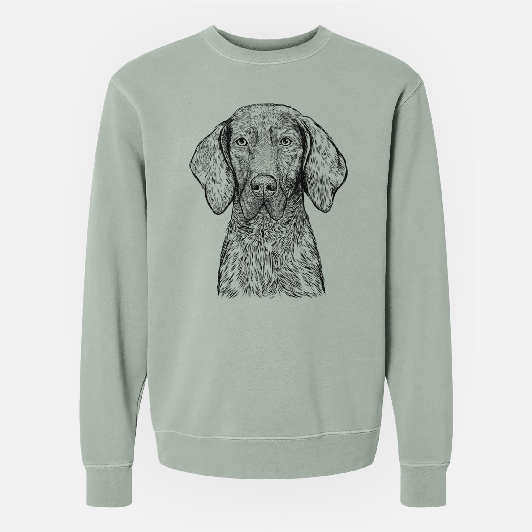 Bare Boone the Plott Hound - Unisex Pigment Dyed Crew Sweatshirt