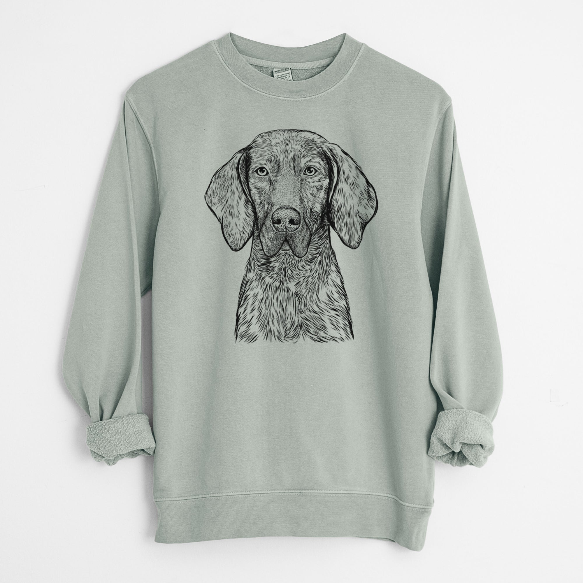 Bare Boone the Plott Hound - Unisex Pigment Dyed Crew Sweatshirt