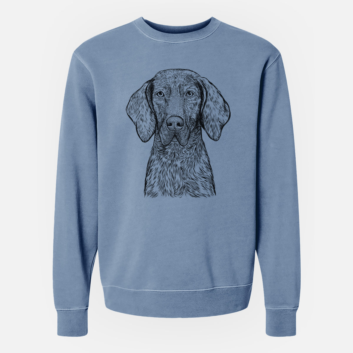 Bare Boone the Plott Hound - Unisex Pigment Dyed Crew Sweatshirt