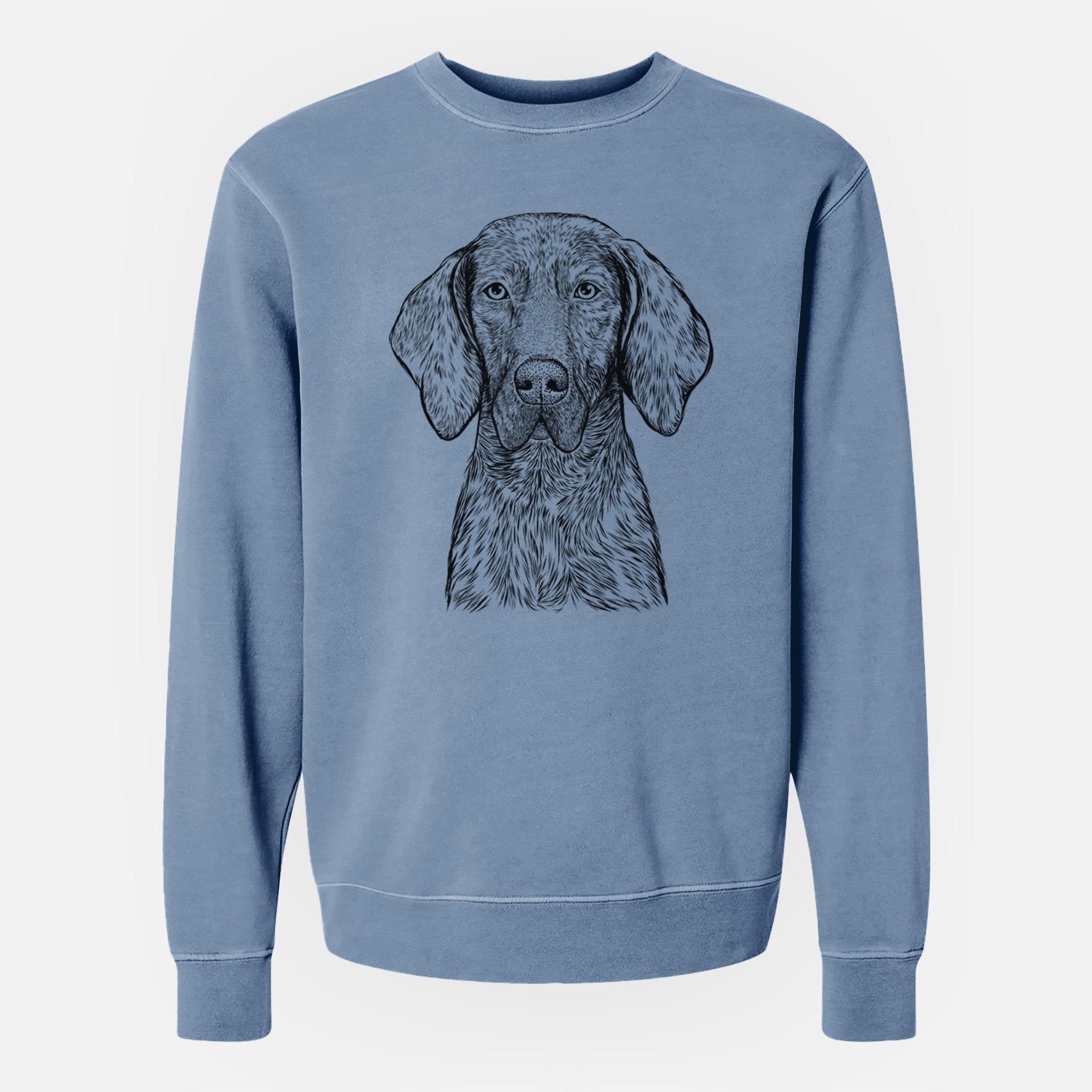 Bare Boone the Plott Hound - Unisex Pigment Dyed Crew Sweatshirt