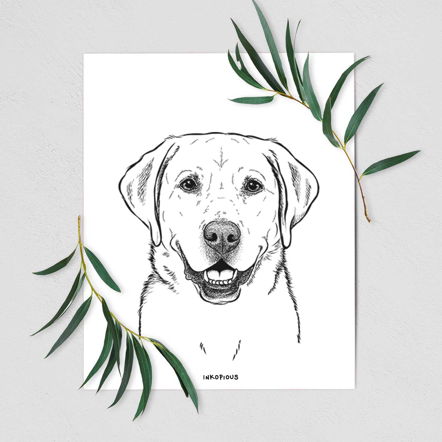 Booney the Labrador Retriever Art Print