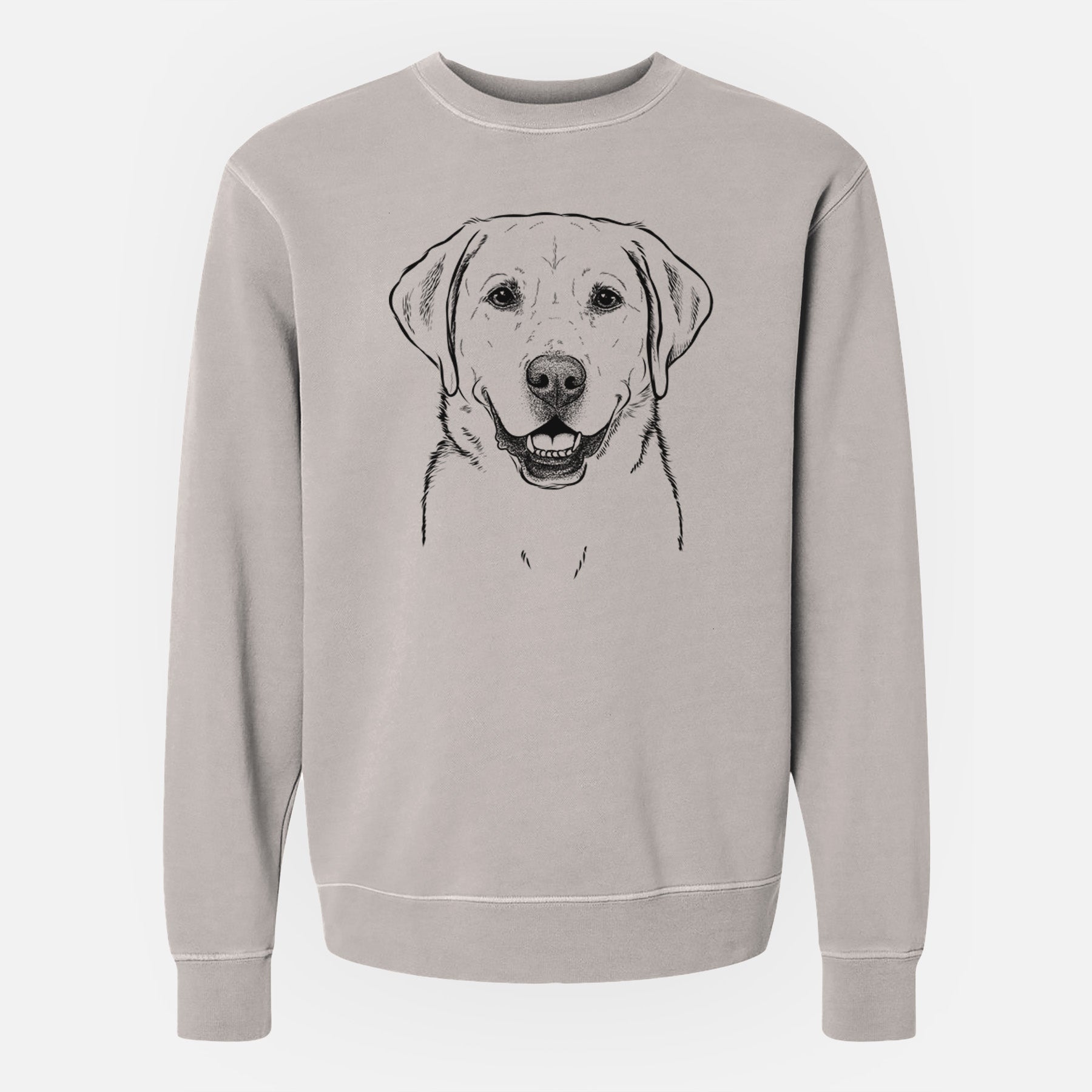 Bare Booney the Labrador Retriever - Unisex Pigment Dyed Crew Sweatshirt