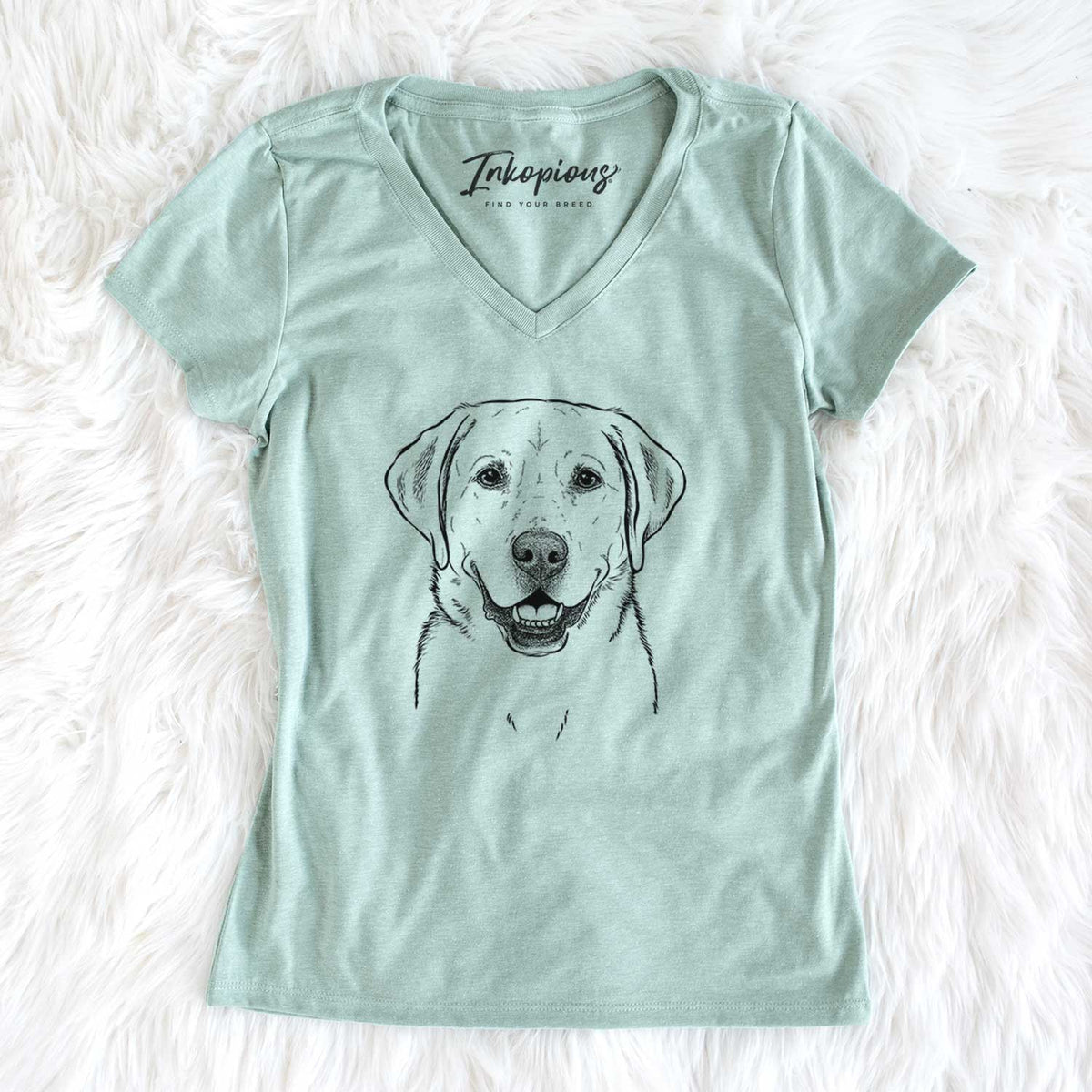 Bare Booney the Labrador Retriever - Women&#39;s V-neck Shirt