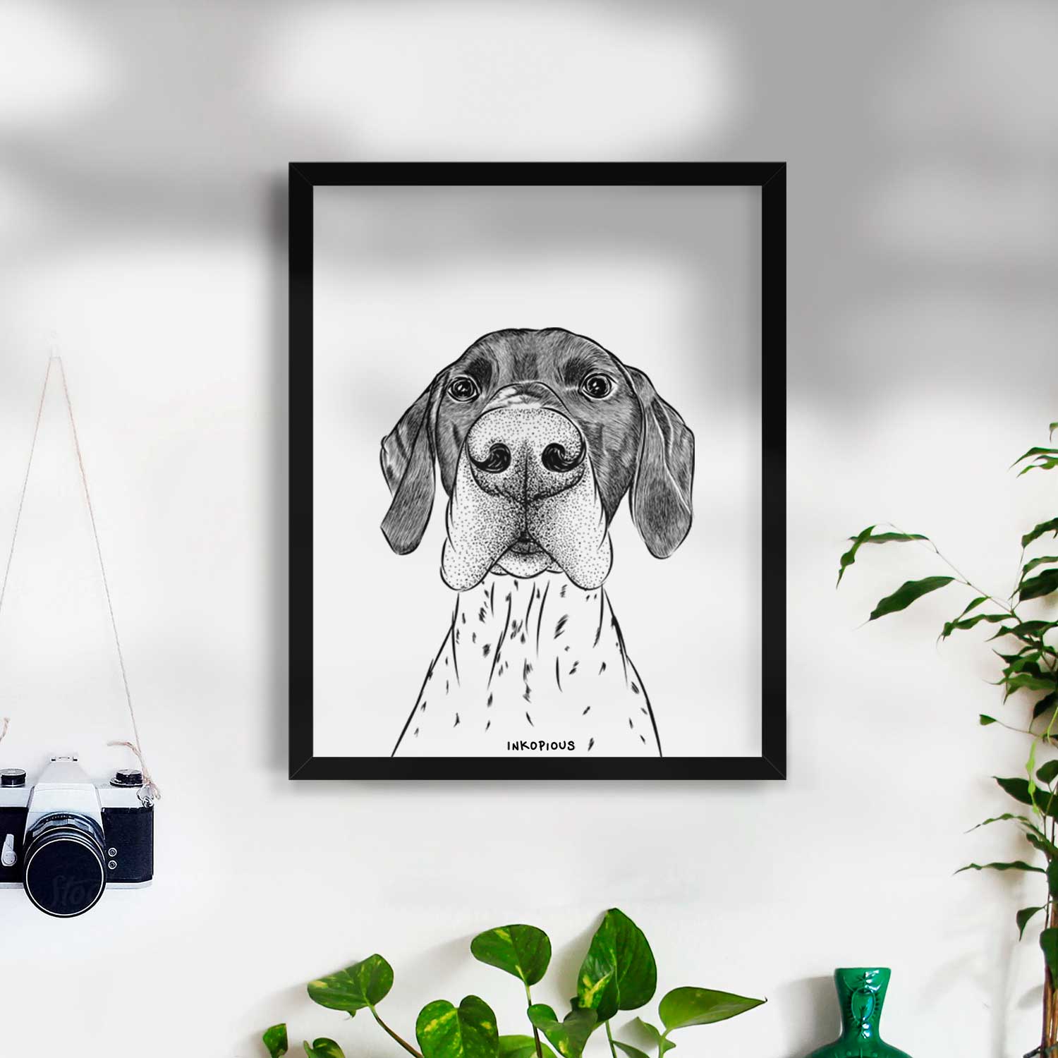 Booze the German Shorthaired Pointer Art Print