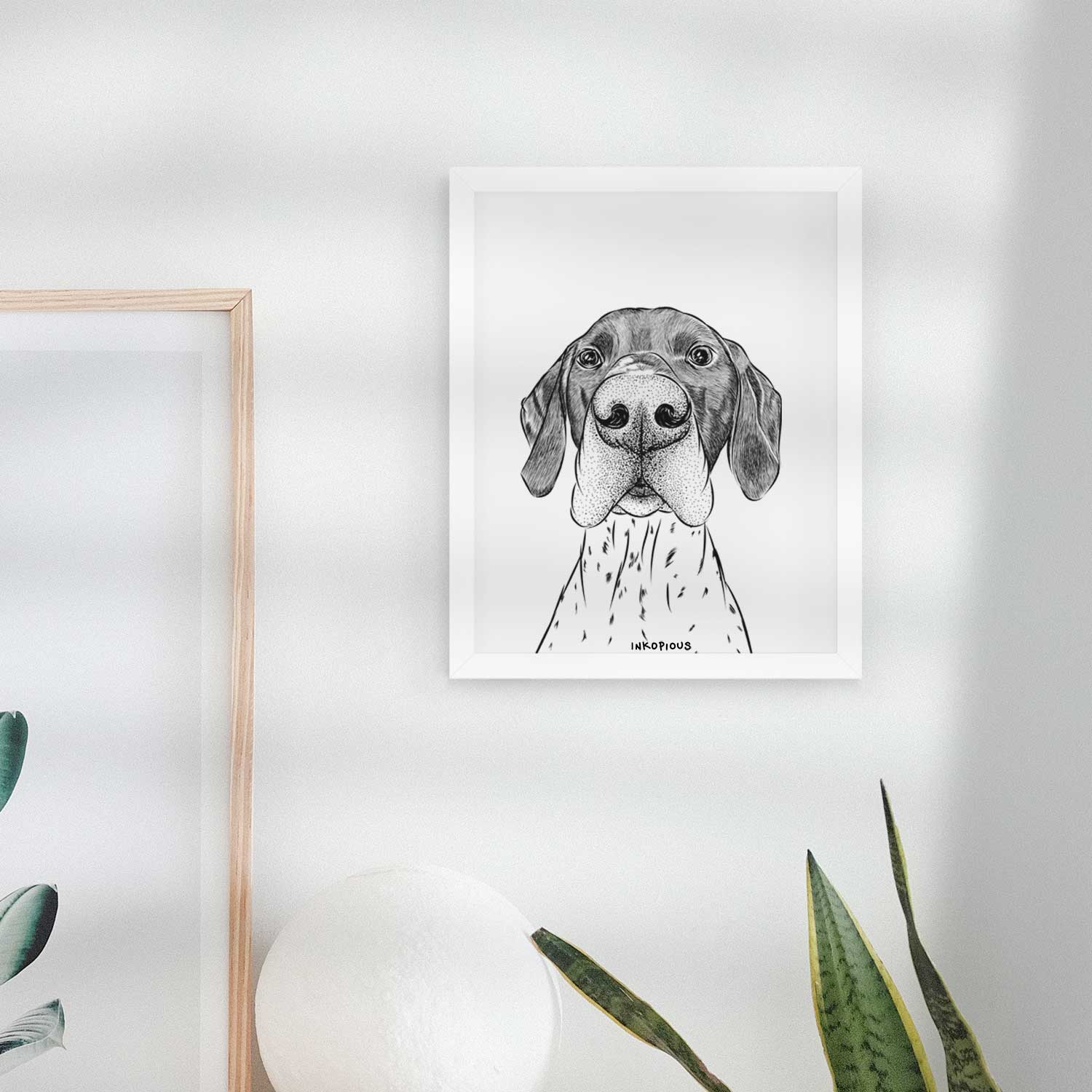 Booze the German Shorthaired Pointer Art Print