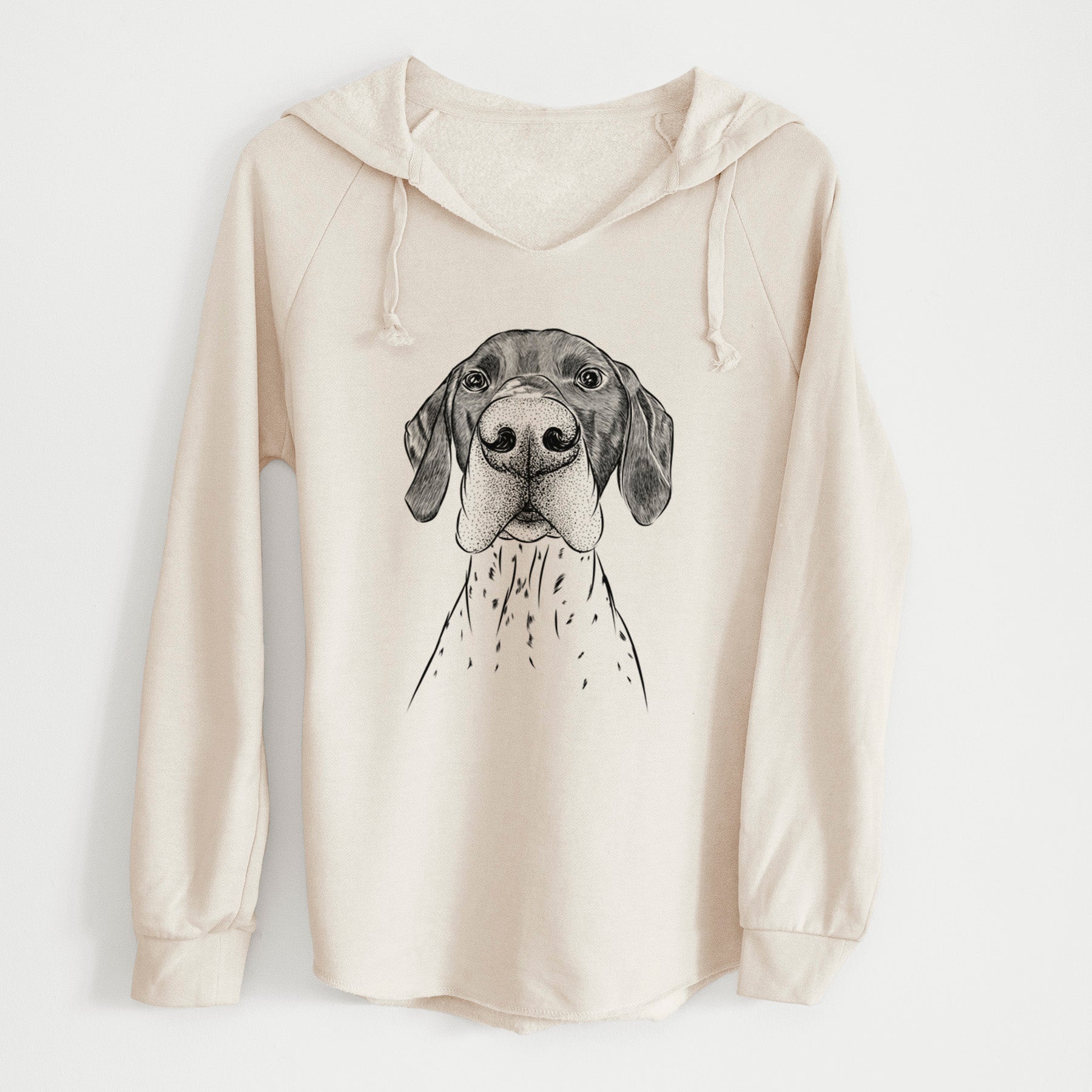 Bare Booze the German Shorthaired Pointer - Cali Wave Hooded Sweatshirt