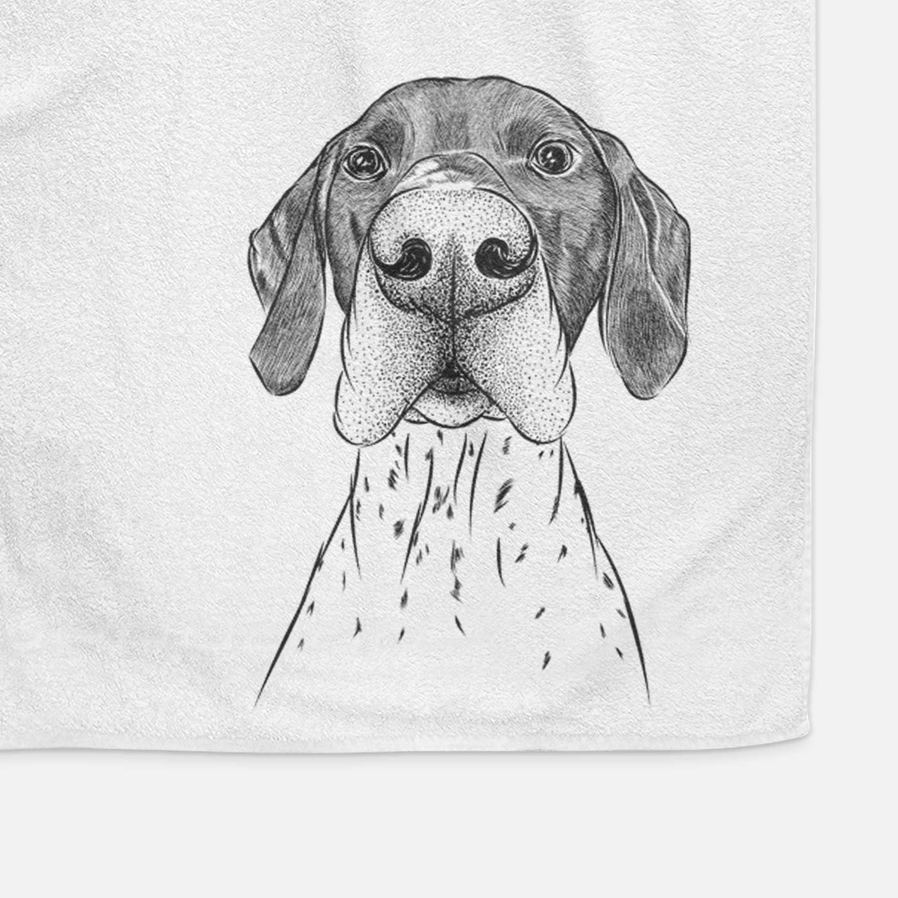 Booze the German Shorthaired Pointer Decorative Hand Towel