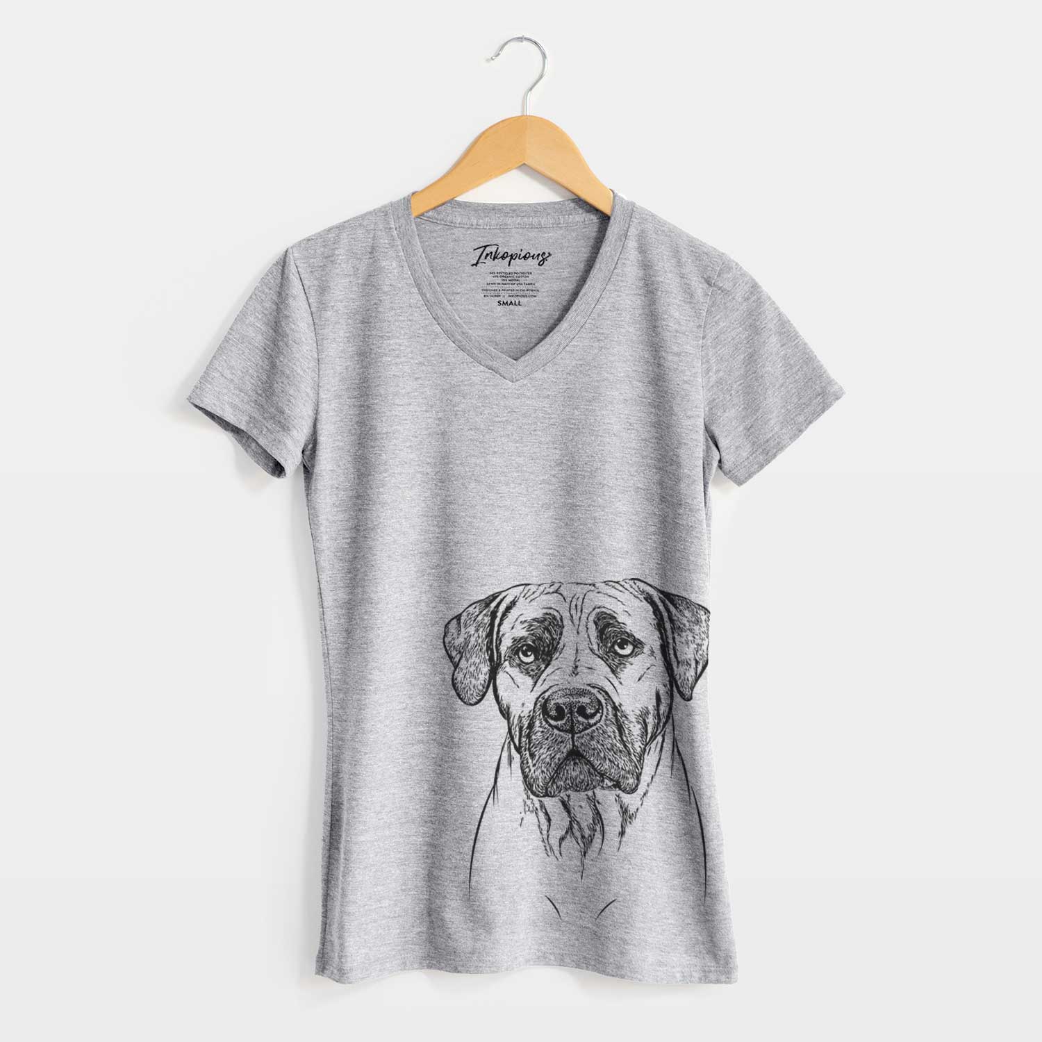 Bare Boris the Boerboel - Women's V-neck Shirt