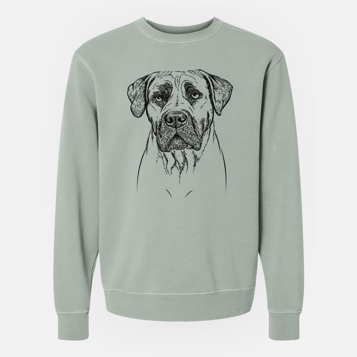 Bare Boris the Boerboel - Unisex Pigment Dyed Crew Sweatshirt