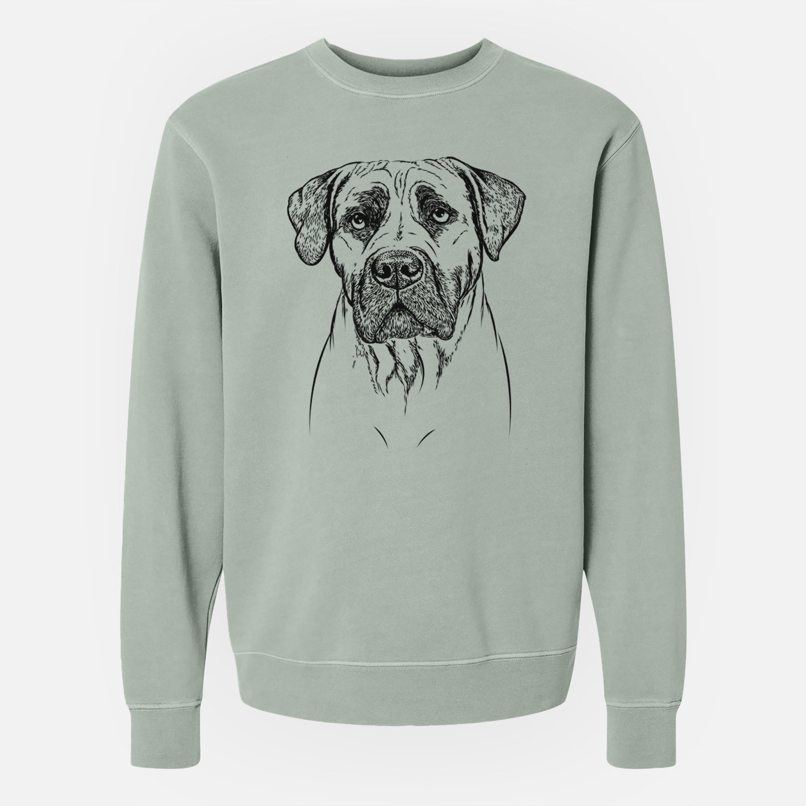 Bare Boris the Boerboel - Unisex Pigment Dyed Crew Sweatshirt