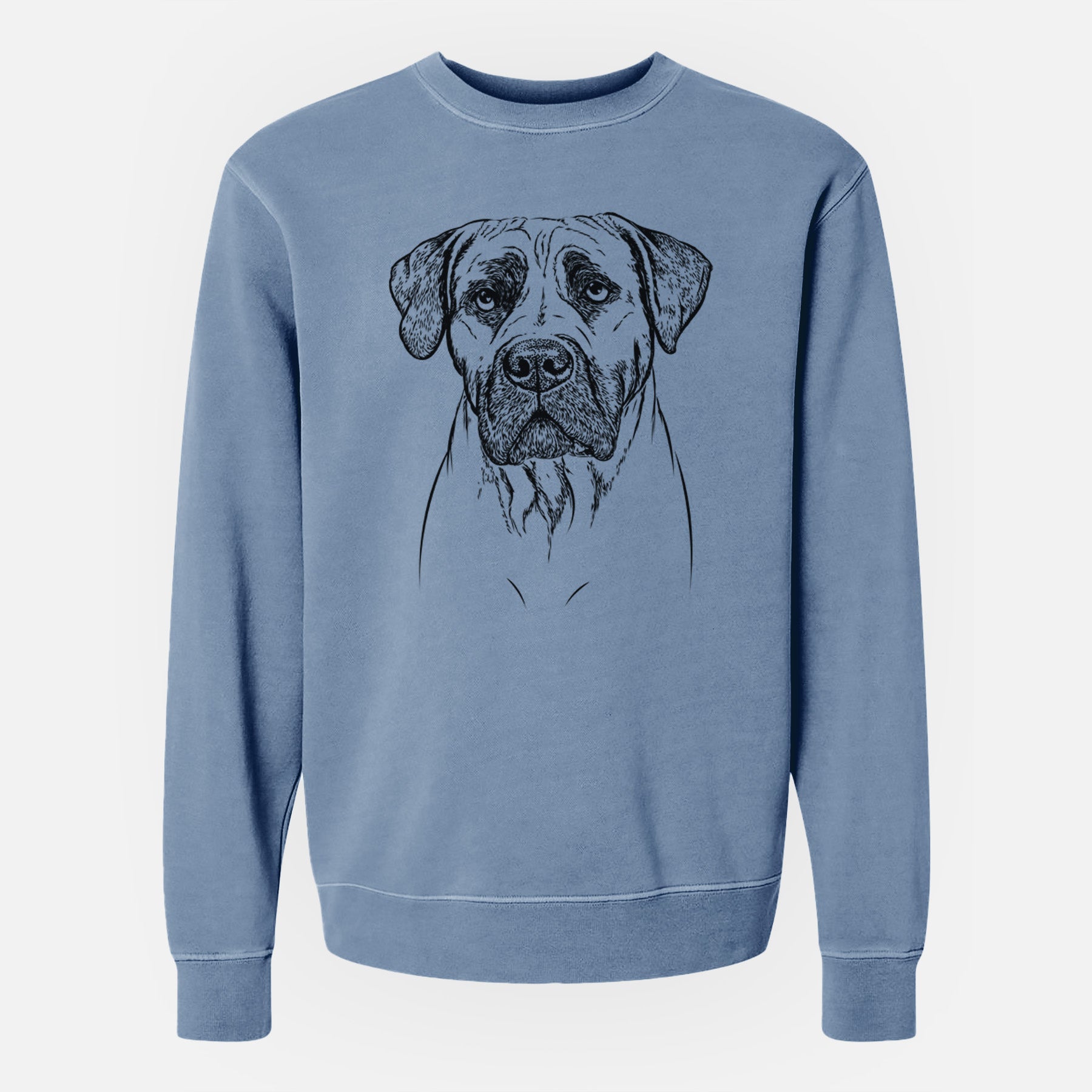 Bare Boris the Boerboel - Unisex Pigment Dyed Crew Sweatshirt