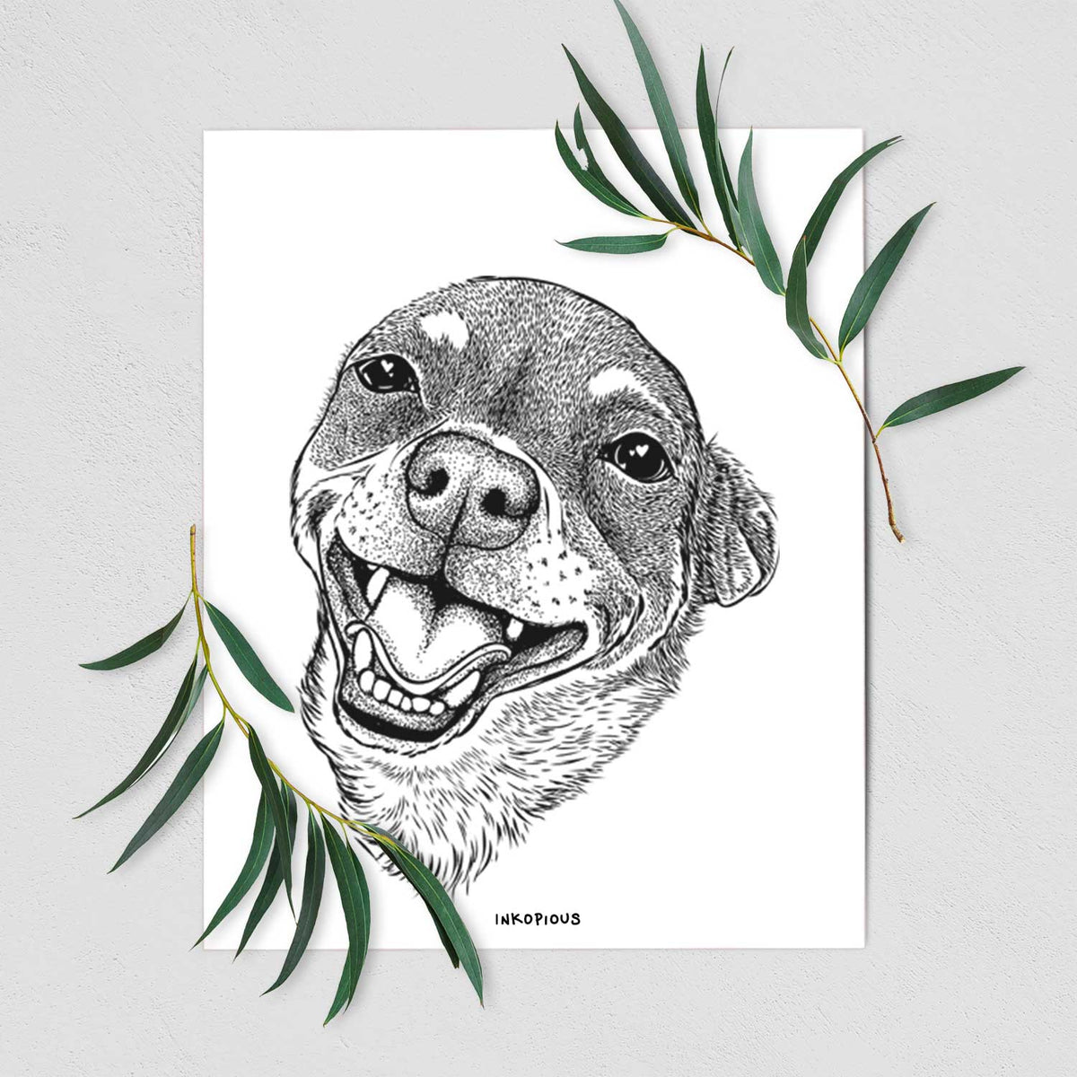 Boss the Chihuahua Art Print