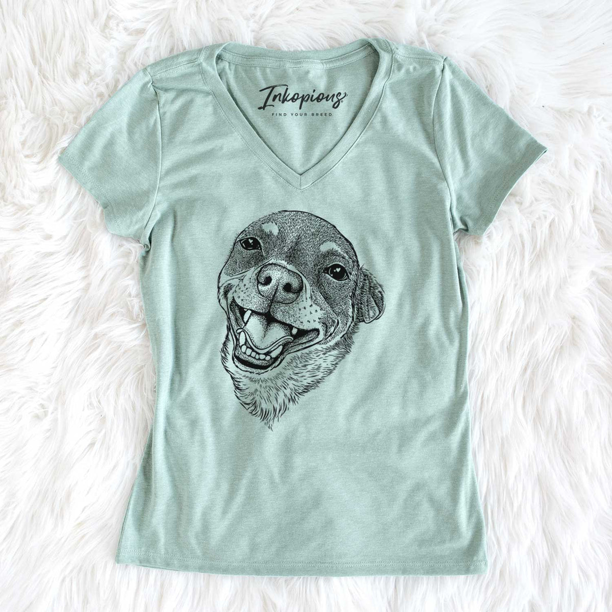 Bare Boss the Chihuahua - Women&#39;s V-neck Shirt