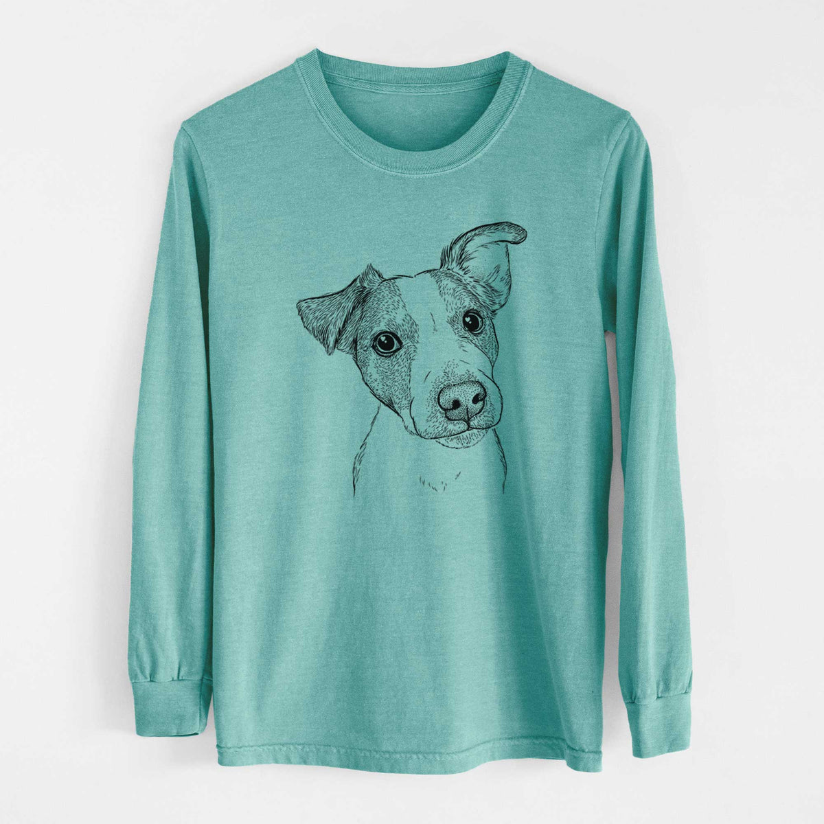 Bare Bosse the Jack Russell Terrier - Heavyweight 100% Cotton Long Sleeve