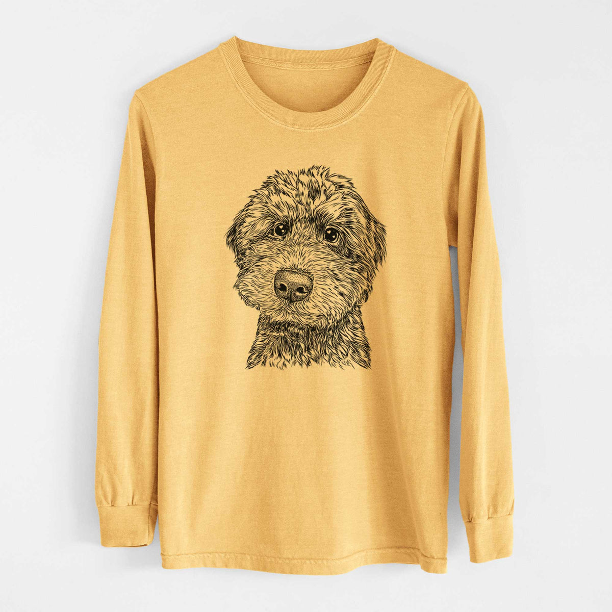 Bare Bowser the Whoodle - Heavyweight 100% Cotton Long Sleeve