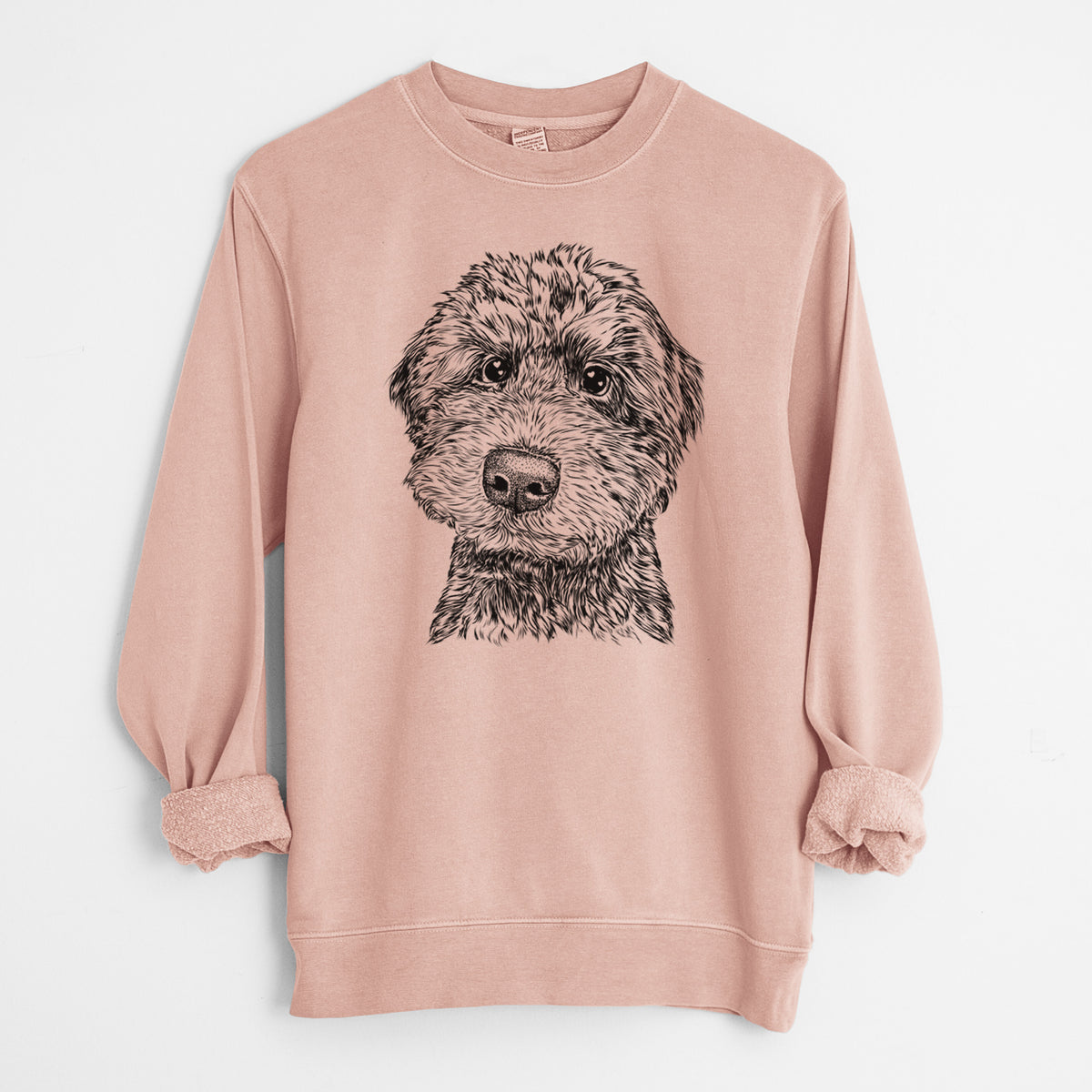Bare Bowser the Whoodle - Unisex Pigment Dyed Crew Sweatshirt