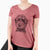 Bare Bowser the Whoodle - Women's V-neck Shirt