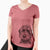 Bare Bowser the Whoodle - Women's V-neck Shirt