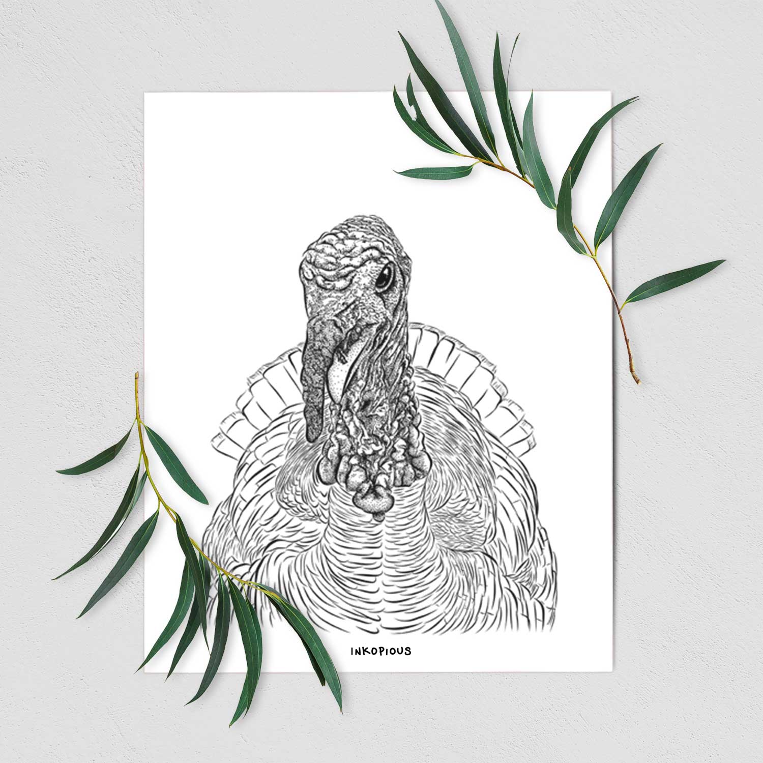 Brady the Turkey Art Print