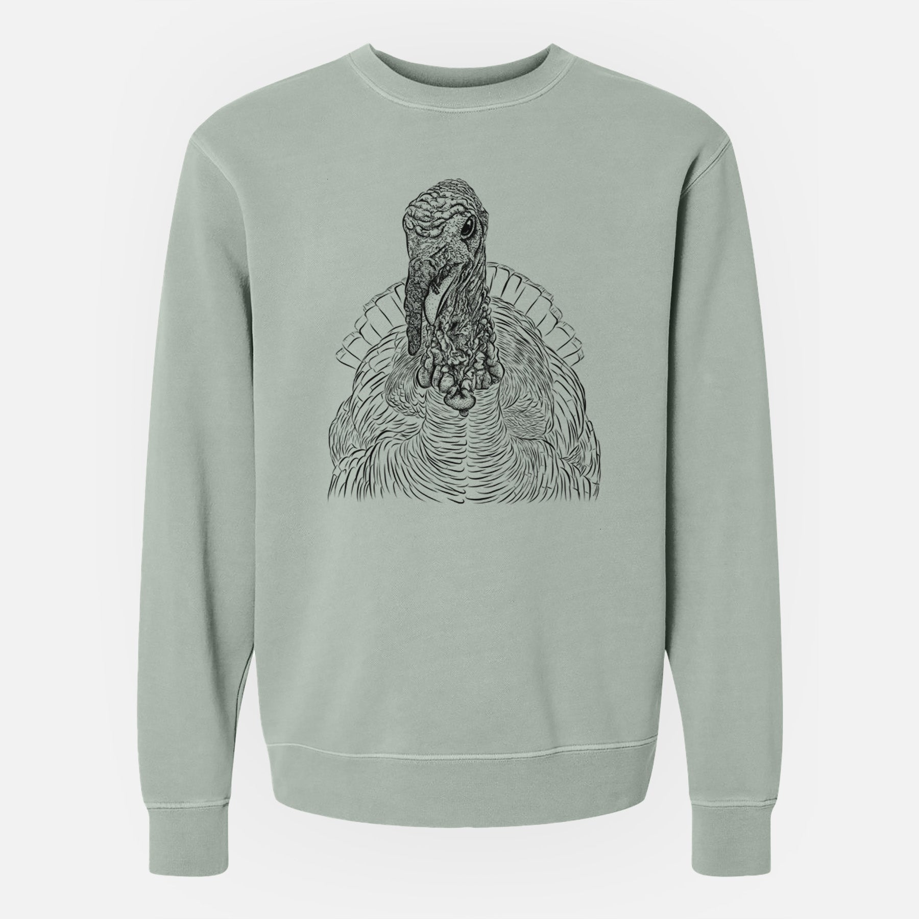 Bare Brady the Turkey - Unisex Pigment Dyed Crew Sweatshirt