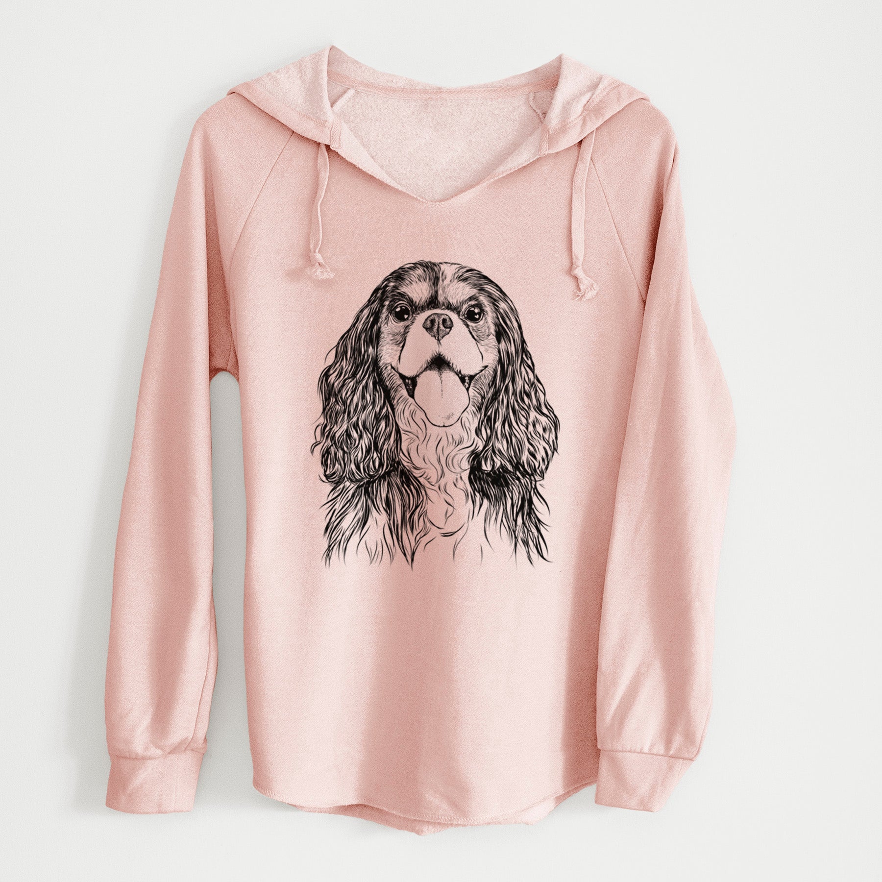 Bare Brandy the Cavalier King Charles Spaniel - Cali Wave Hooded Sweatshirt