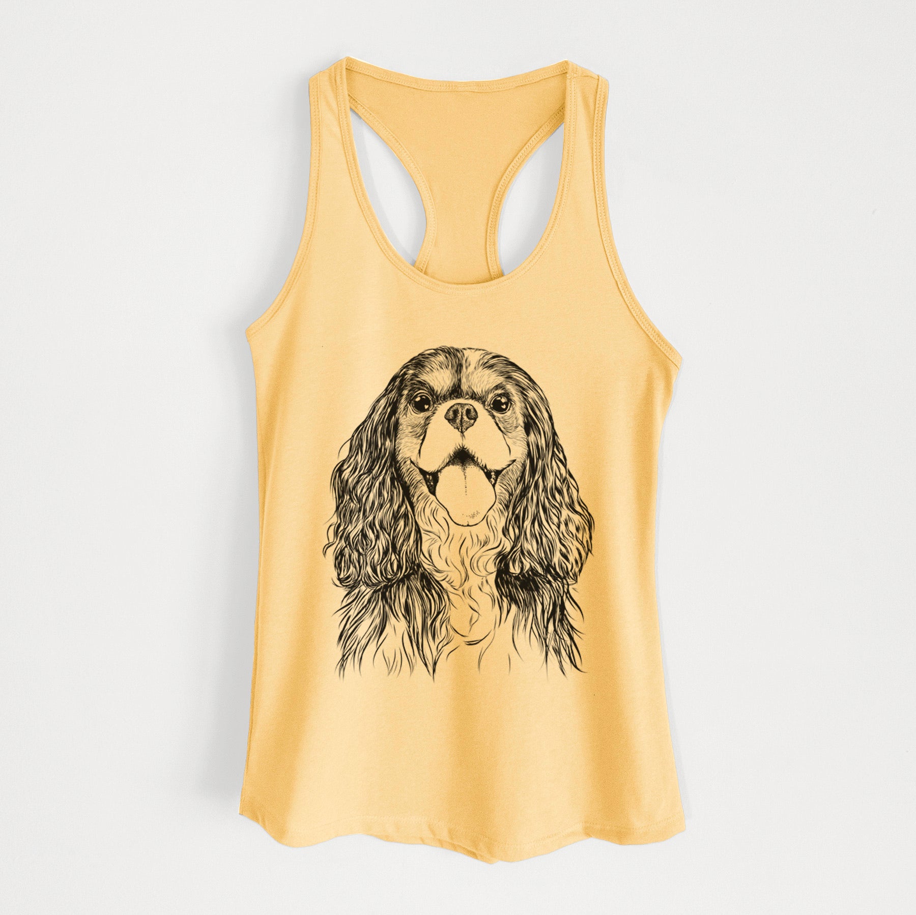 Brandy the Cavalier King Charles Spaniel - Women's Racerback Tanktop