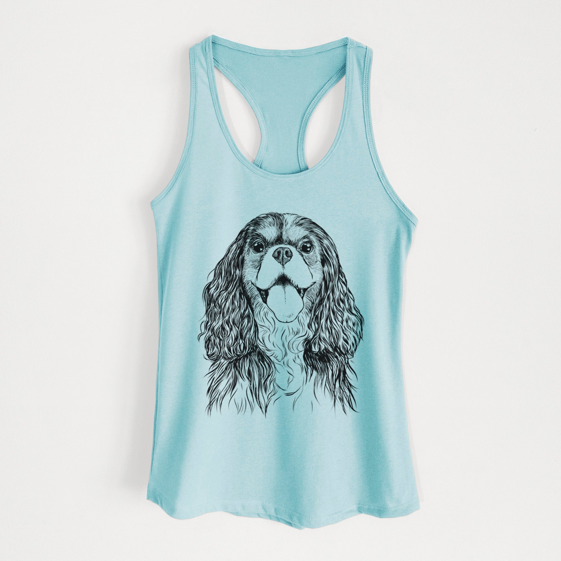 Brandy the Cavalier King Charles Spaniel - Women's Racerback Tanktop