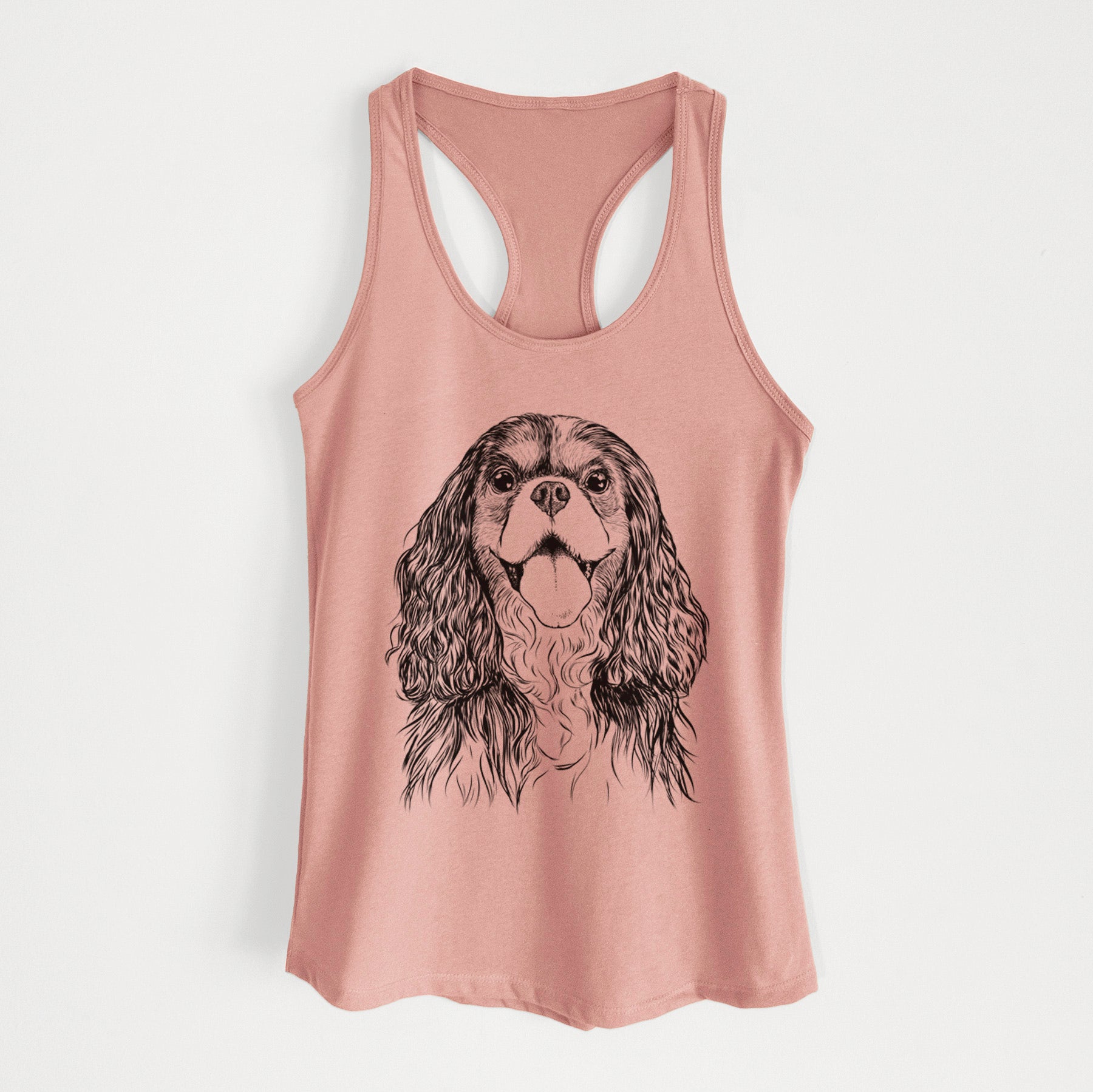 Brandy the Cavalier King Charles Spaniel - Women's Racerback Tanktop