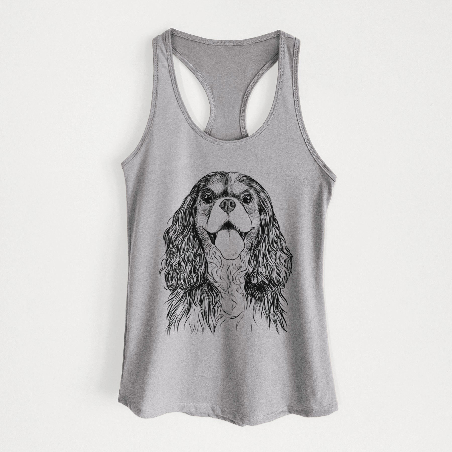 Brandy the Cavalier King Charles Spaniel - Women's Racerback Tanktop