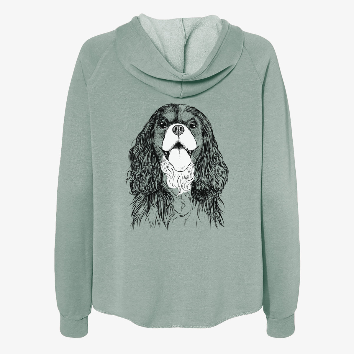 Brandy the Cavalier King Charles Spaniel - Women's Cali Wave Zip-Up Sweatshirt