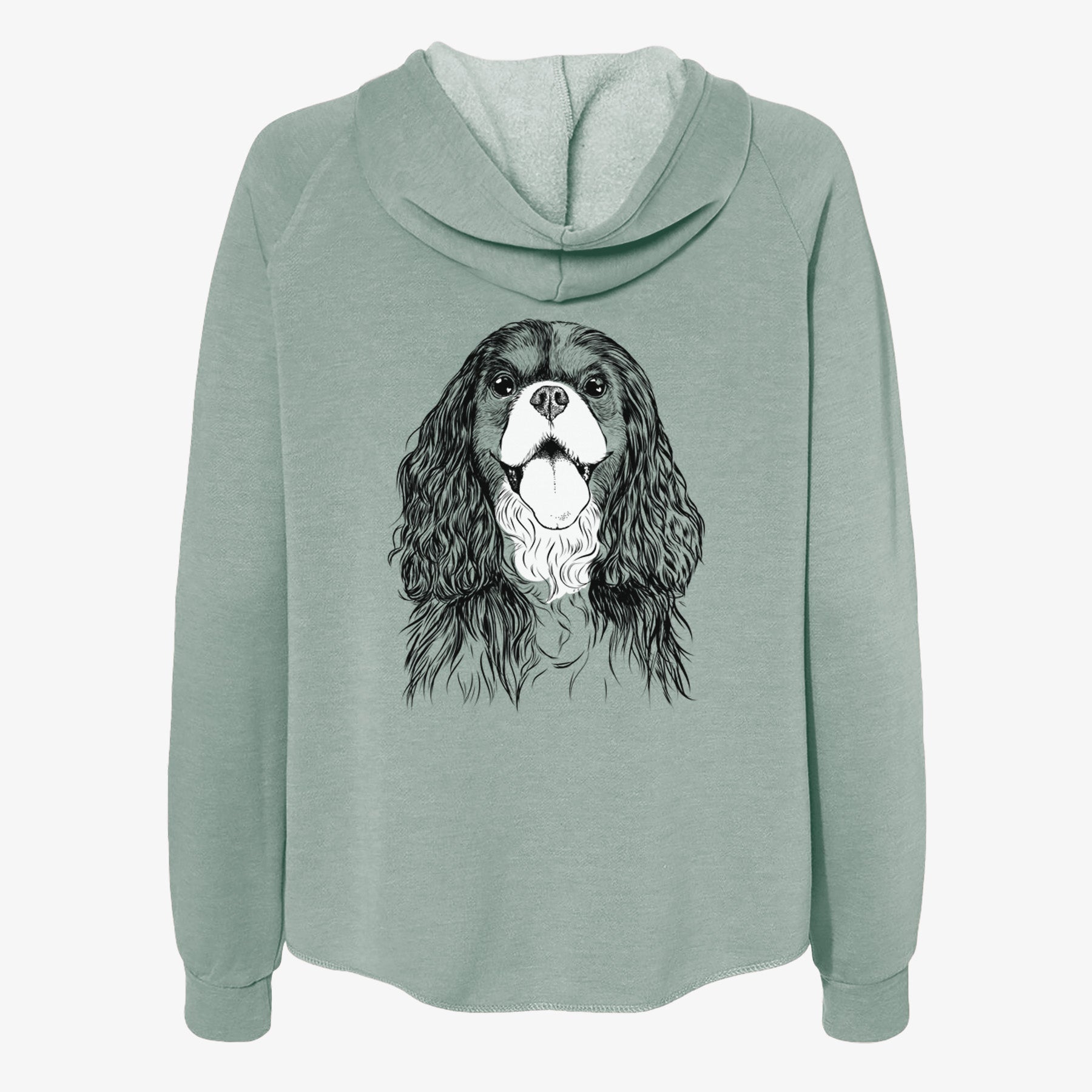Brandy the Cavalier King Charles Spaniel - Women's Cali Wave Zip-Up Sweatshirt