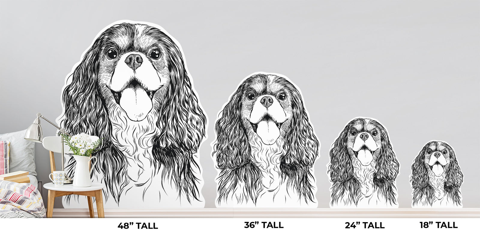 Brandy the Cavalier King Charles Spaniel - Wall Decal