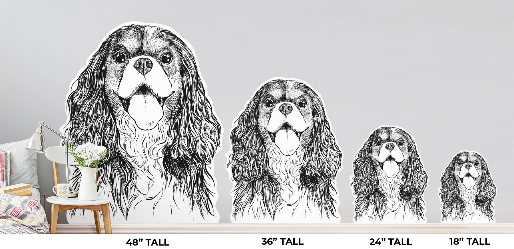 Brandy the Cavalier King Charles Spaniel - Wall Decal