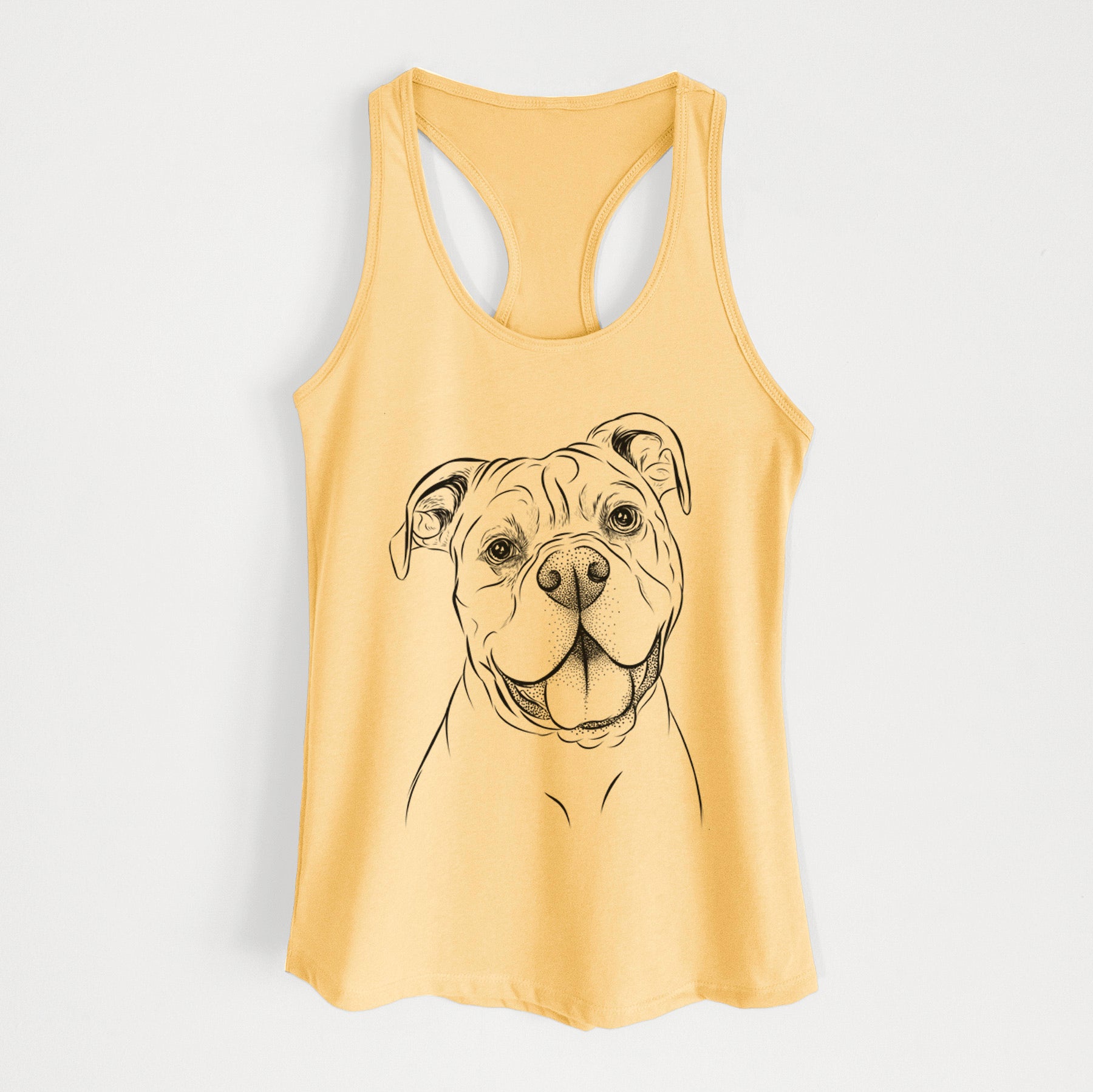 Bravo the Bulldog Mix - Women's Racerback Tanktop