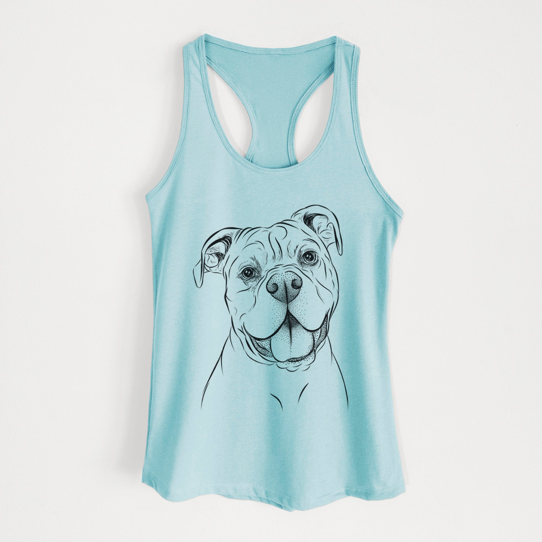 Bravo the Bulldog Mix - Women's Racerback Tanktop