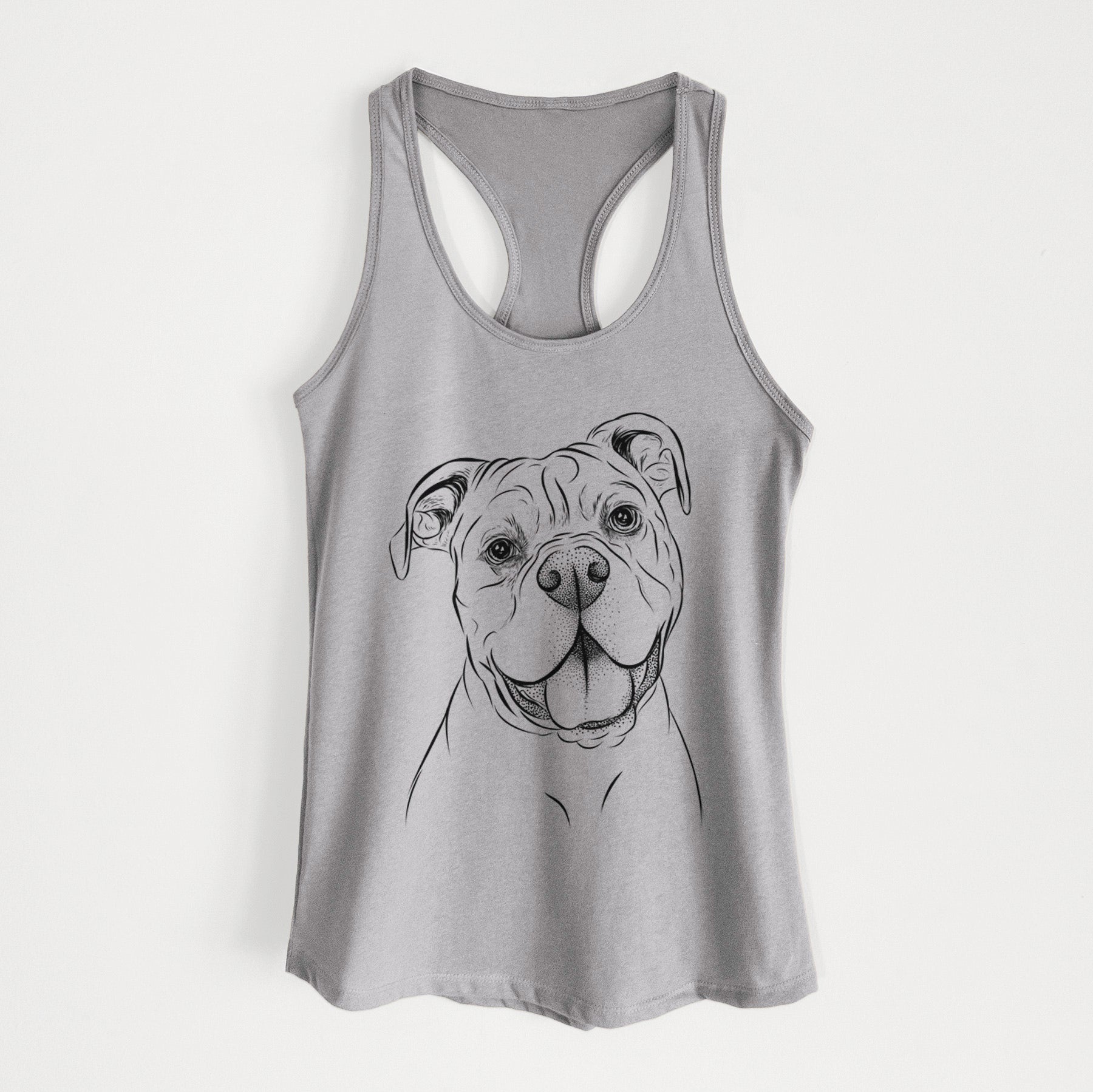 Bravo the Bulldog Mix - Women's Racerback Tanktop