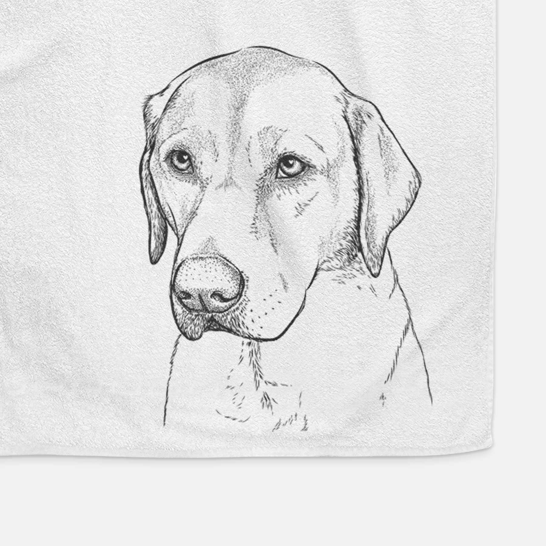 Braxton the Yellow Lab Decorative Hand Towel