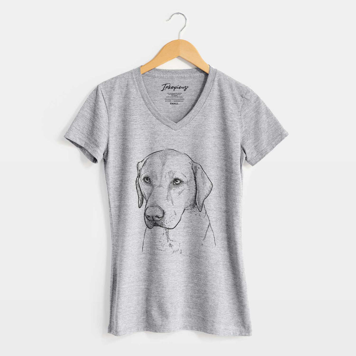 Bare Braxton the Yellow Lab - Women's V-neck Shirt