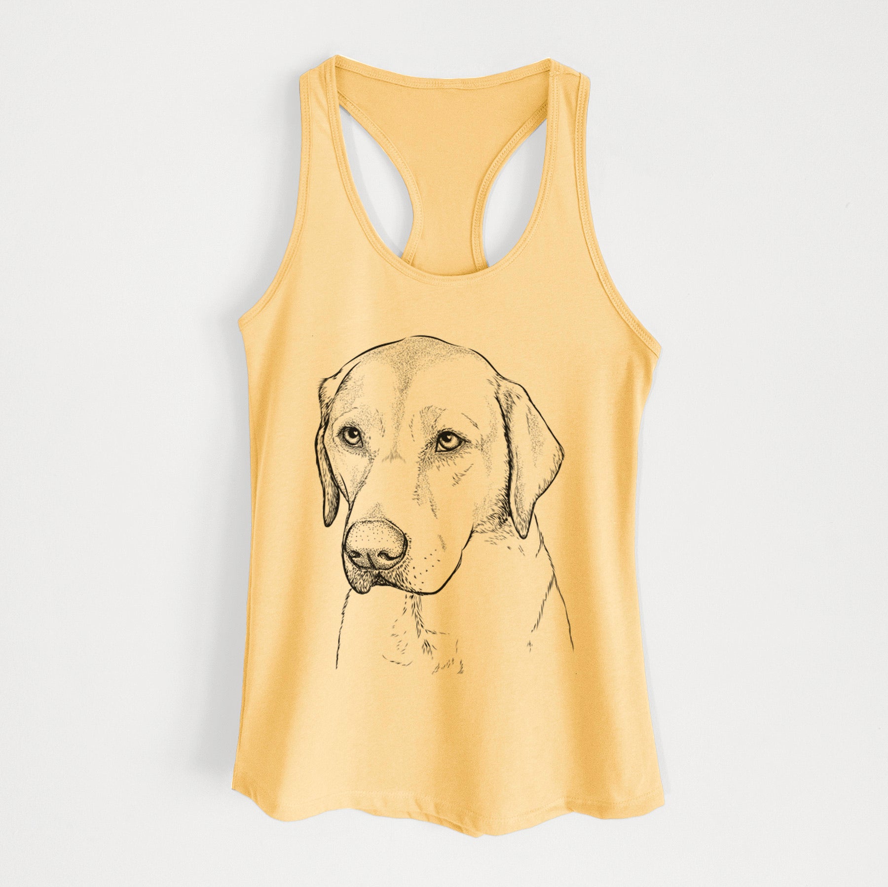 Braxton the Yellow Lab - Women's Racerback Tanktop