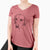 Bare Braxton the Yellow Lab - Women's V-neck Shirt