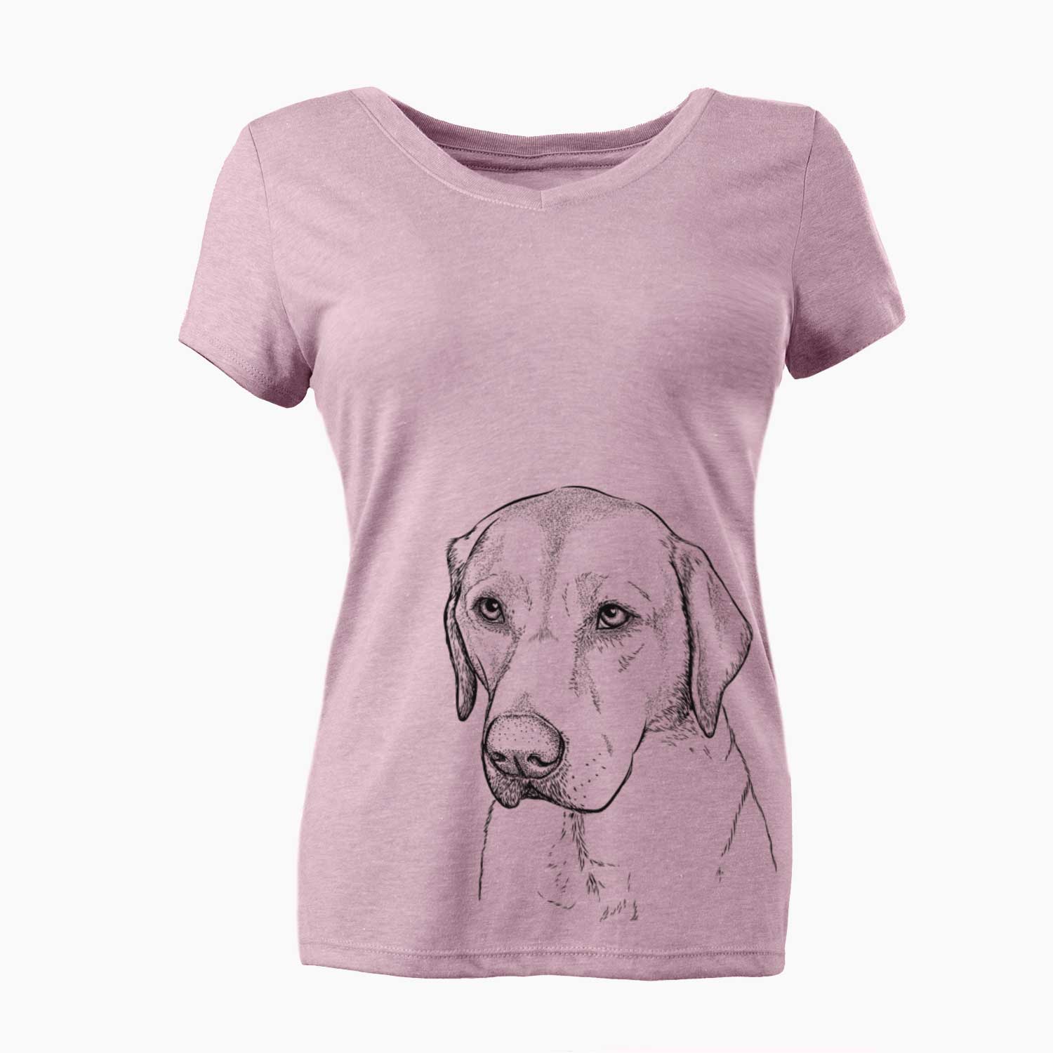 Bare Braxton the Yellow Lab - Women's V-neck Shirt