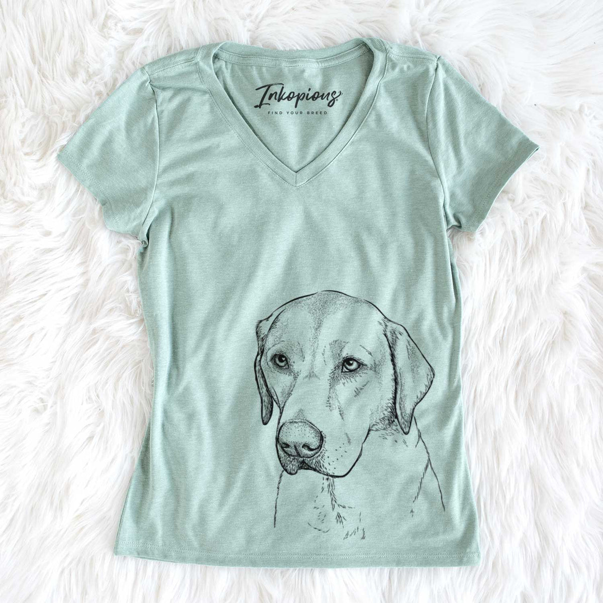 Bare Braxton the Yellow Lab - Women's V-neck Shirt