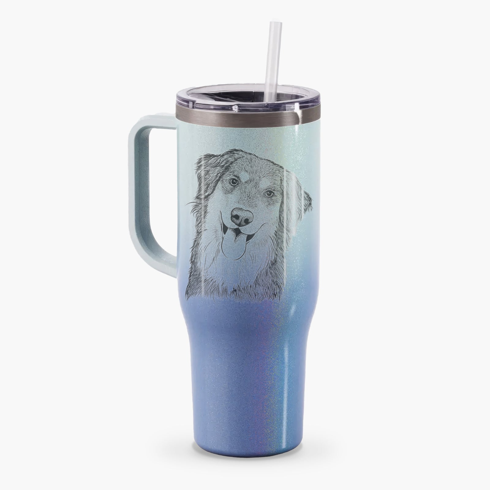 Brodie the Golden Aussie - 40oz Tumbler with Handle