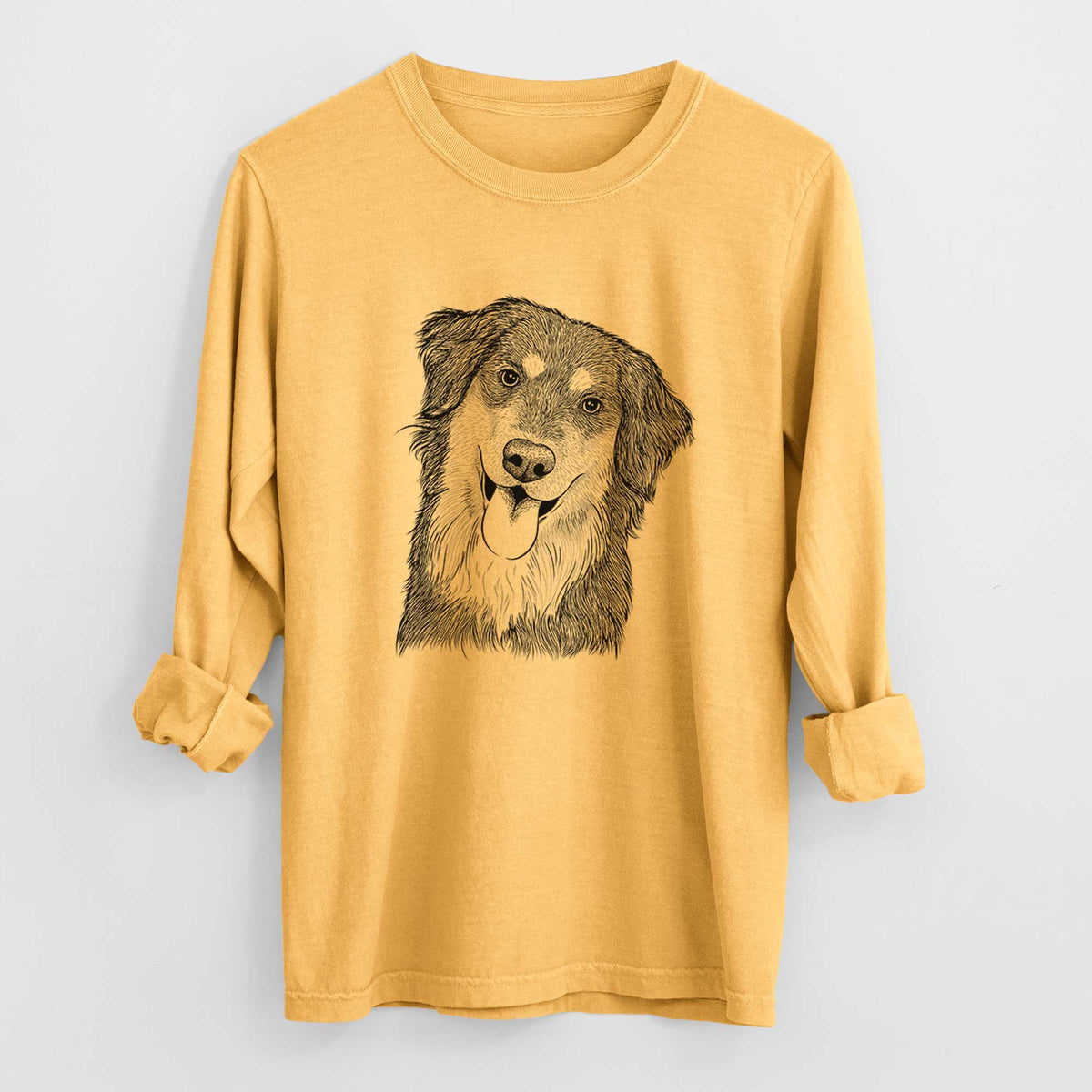 Bare Brodie the Golden Aussie - Heavyweight 100% Cotton Long Sleeve