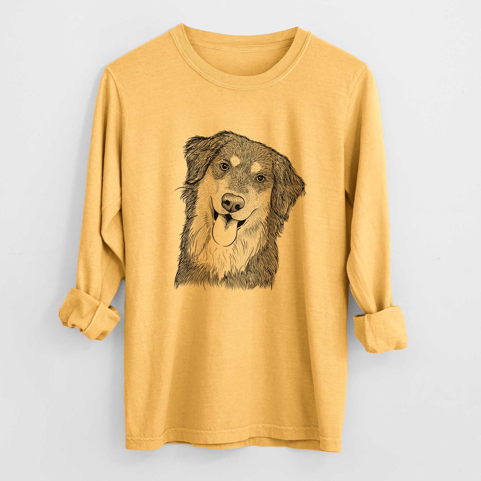 Bare Brodie the Golden Aussie - Heavyweight 100% Cotton Long Sleeve