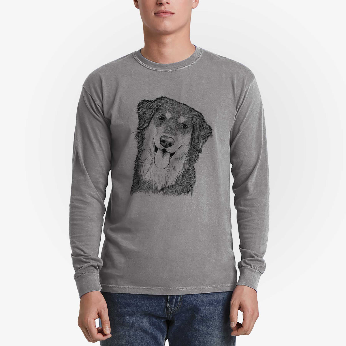Bare Brodie the Golden Aussie - Heavyweight 100% Cotton Long Sleeve