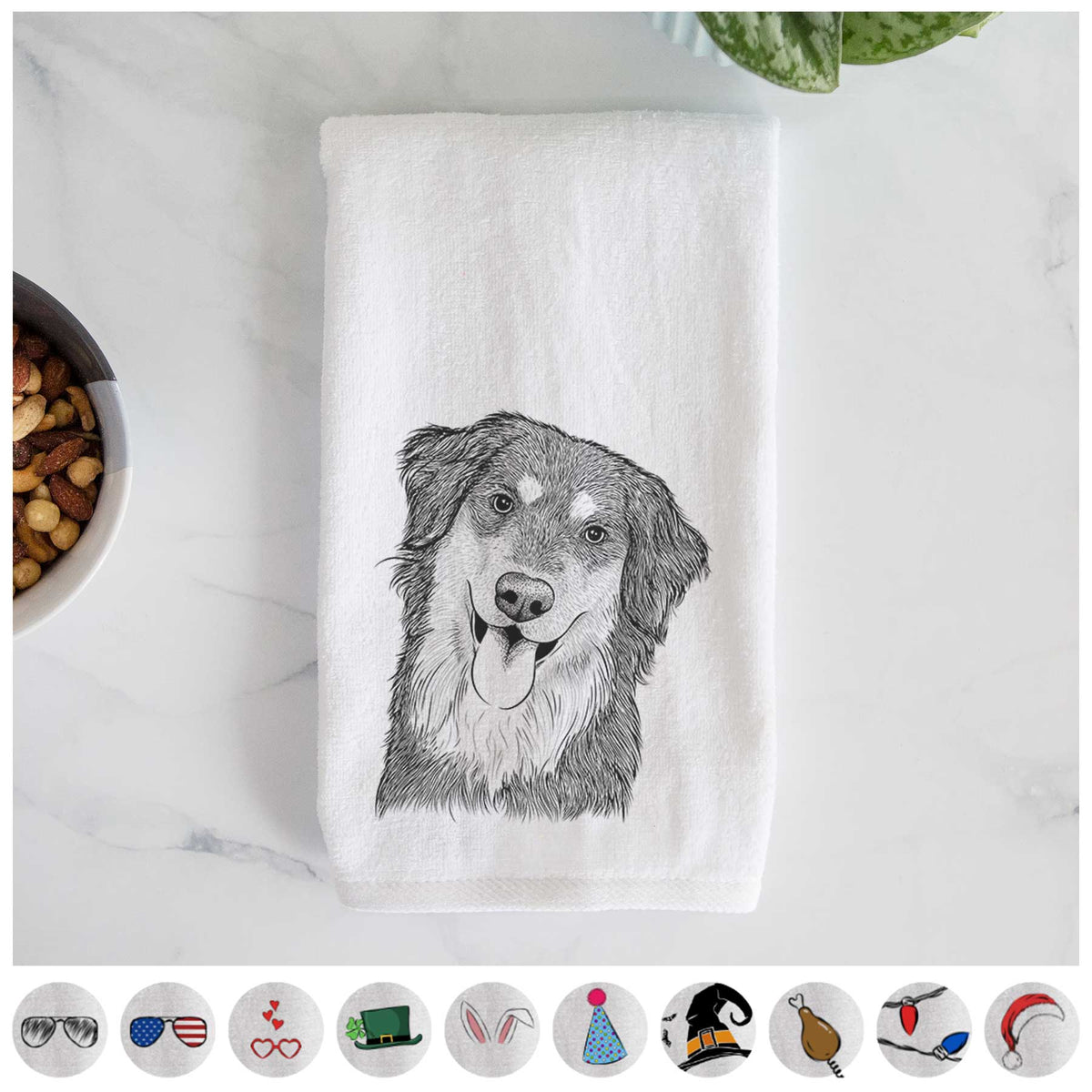 Brodie the Golden Aussie Decorative Hand Towel